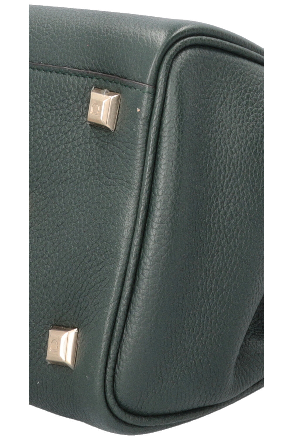 SALVATORE FERRAGAMO Medium Studio Hand Bag Moss Green