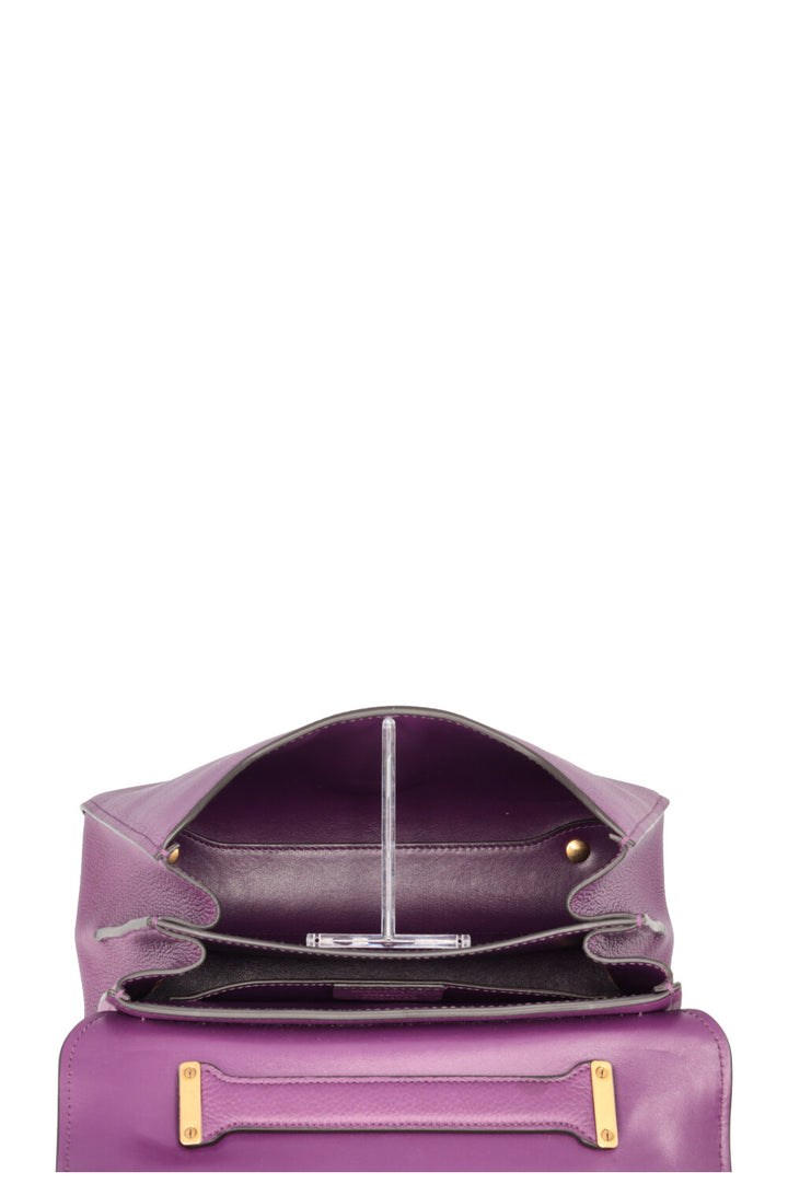 SALVATORE FERRAGAMO Small Margot Bag Leather Purple