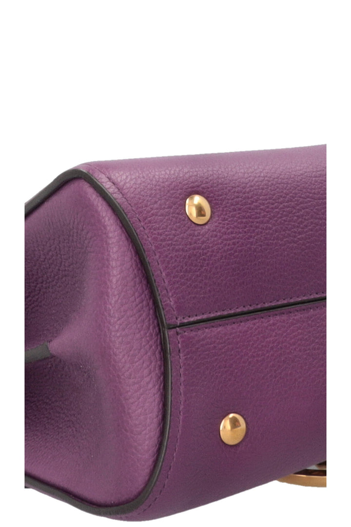 SALVATORE FERRAGAMO Small Margot Bag Leather Purple