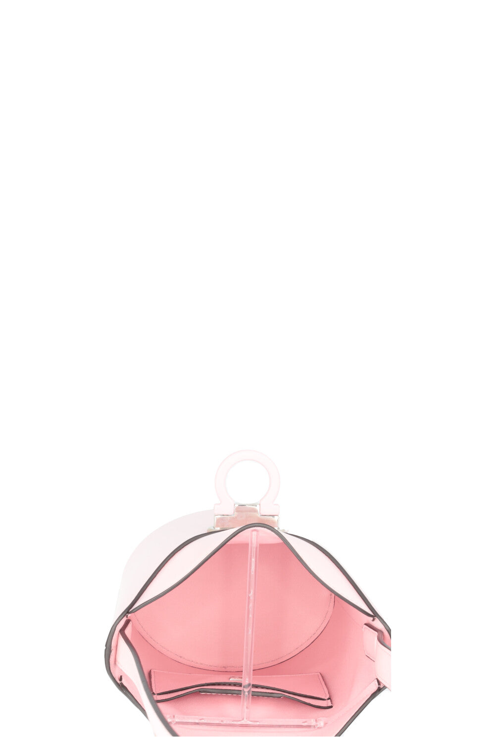 SALVATORE FERRAGAMO Trifolio Small Bucket Bag Leather Pink