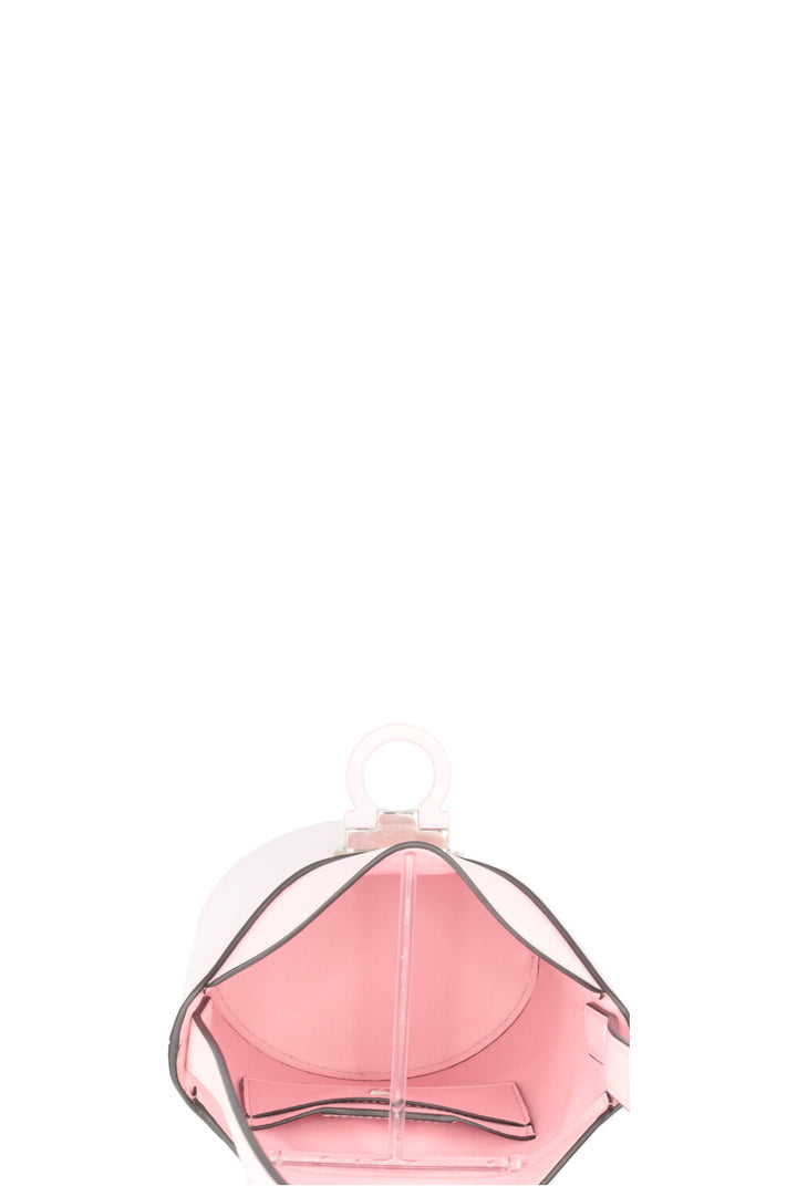 SALVATORE FERRAGAMO Trifolio Small Bucket Bag Leather Pink