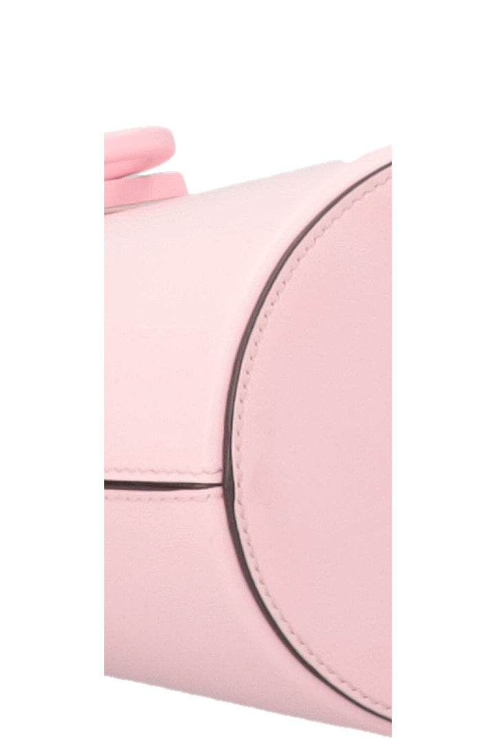 SALVATORE FERRAGAMO Trifolio Small Bucket Bag Leather Pink