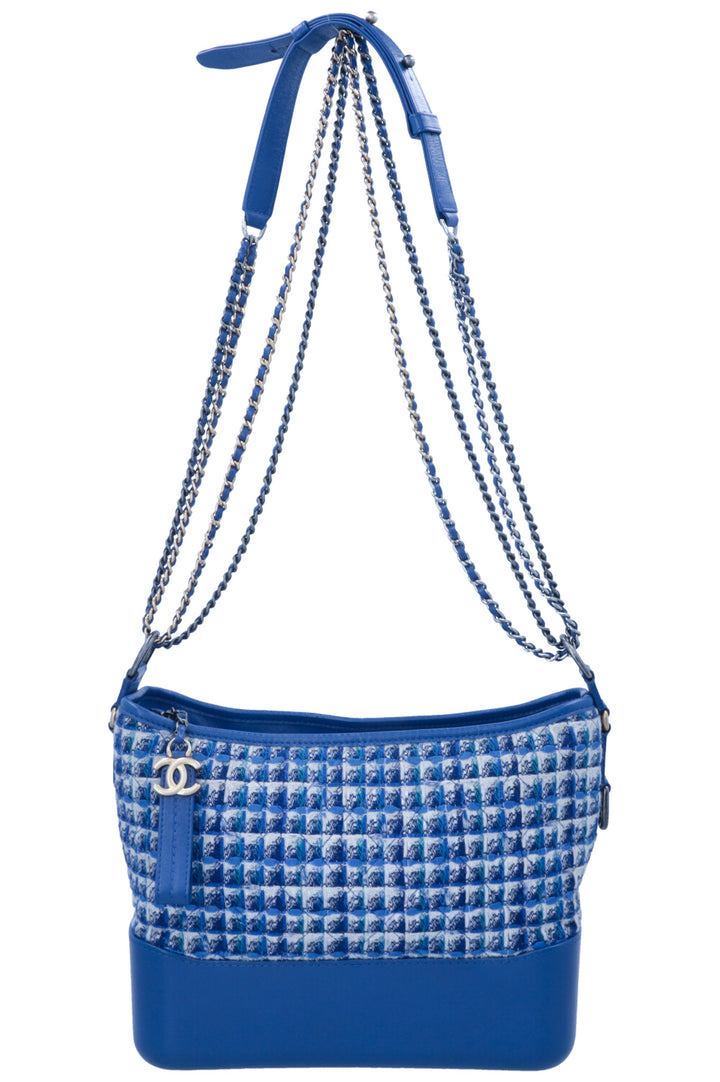 CHANEL Medium Gabrielle Bag Tweed Blue
