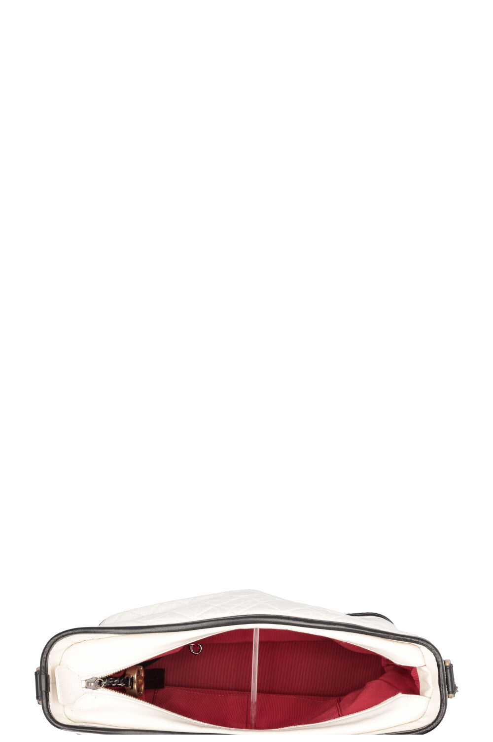 CHANEL Large Gabrielle Bag Leather White