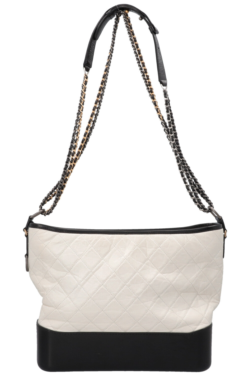 CHANEL Large Gabrielle Bag Leather White