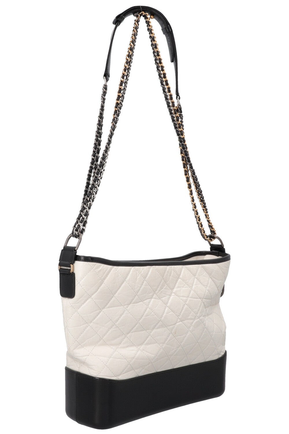 CHANEL Large Gabrielle Bag Leather White
