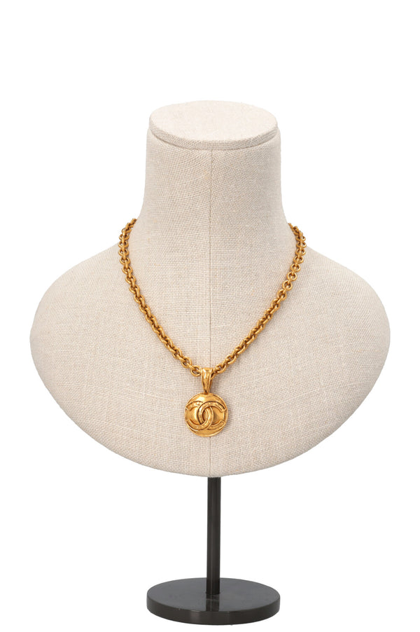 Collier CHANEL CC à maillons dorés