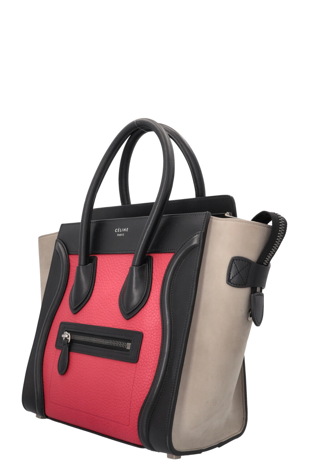 CÉLINE Micro Luggage Handbag Tricolor