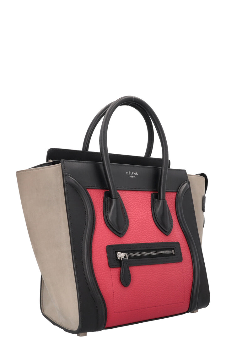 CÉLINE Micro Luggage Handbag Tricolor