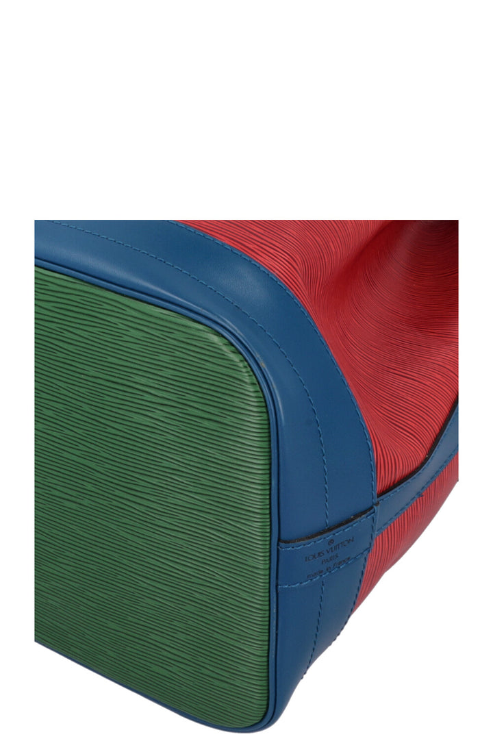 LOUIS VUITTON Grand Sac Noé Epi Tricolor Red Blue Green