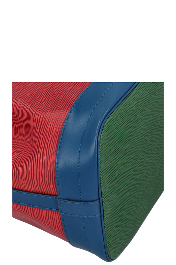 LOUIS VUITTON Grand Sac Noé Epi Tricolor Red Blue Green
