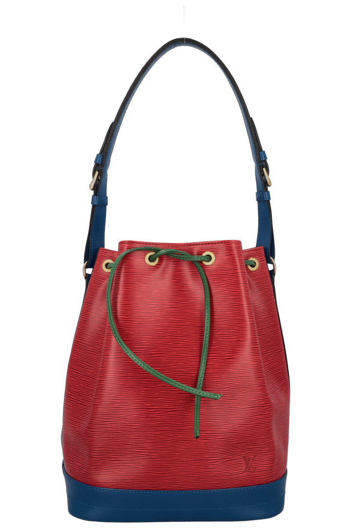 LOUIS VUITTON Grand Sac Noé Epi Tricolor Red Blue Green