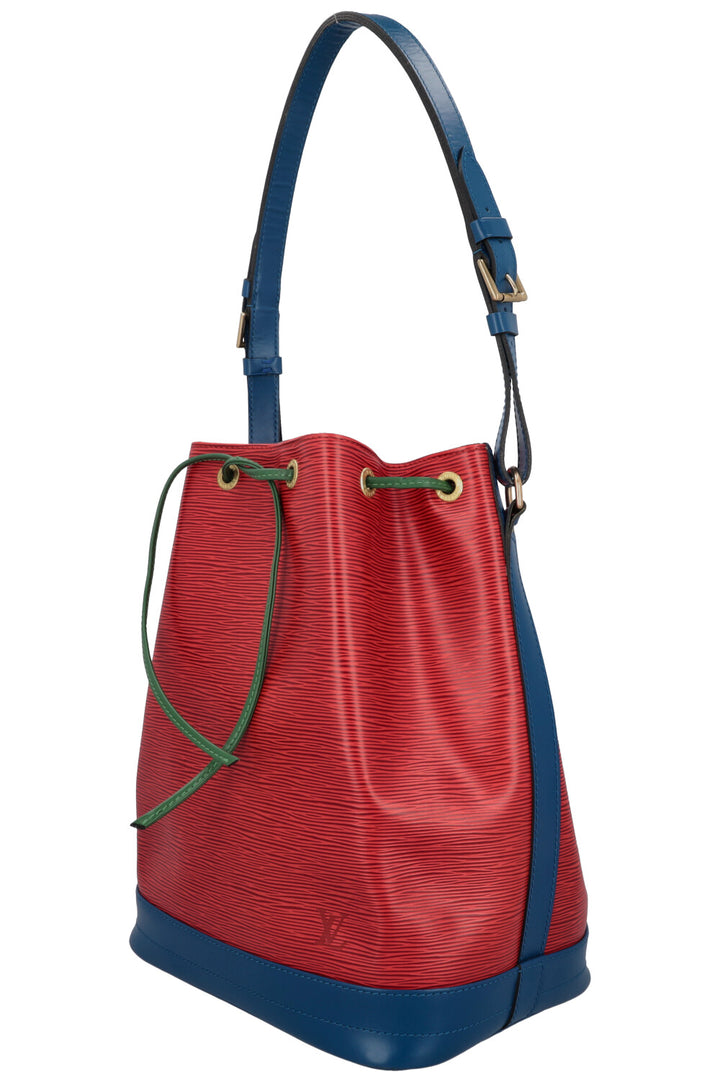 LOUIS VUITTON Grand Sac Noé Epi Tricolor Red Blue Green