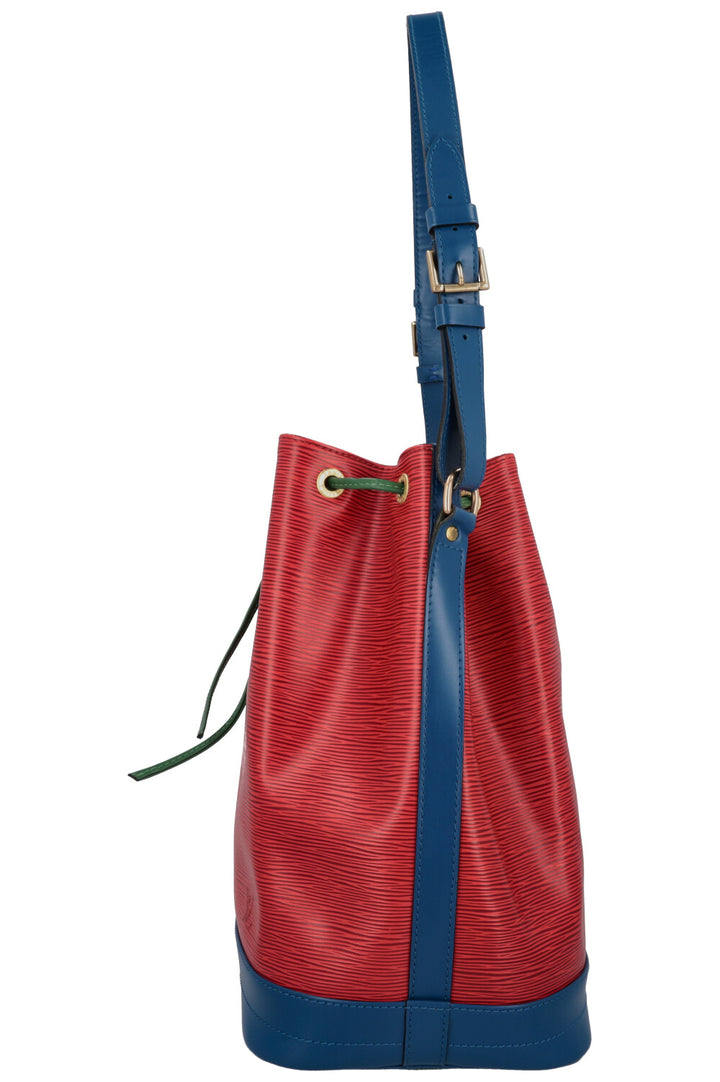 LOUIS VUITTON Grand Sac Noé Epi Tricolor Red Blue Green