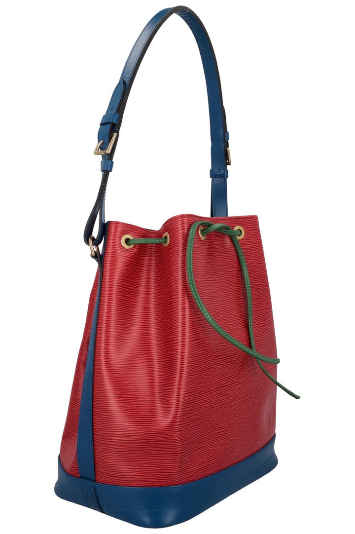 LOUIS VUITTON Grand Sac Noé Epi Tricolor Red Blue Green
