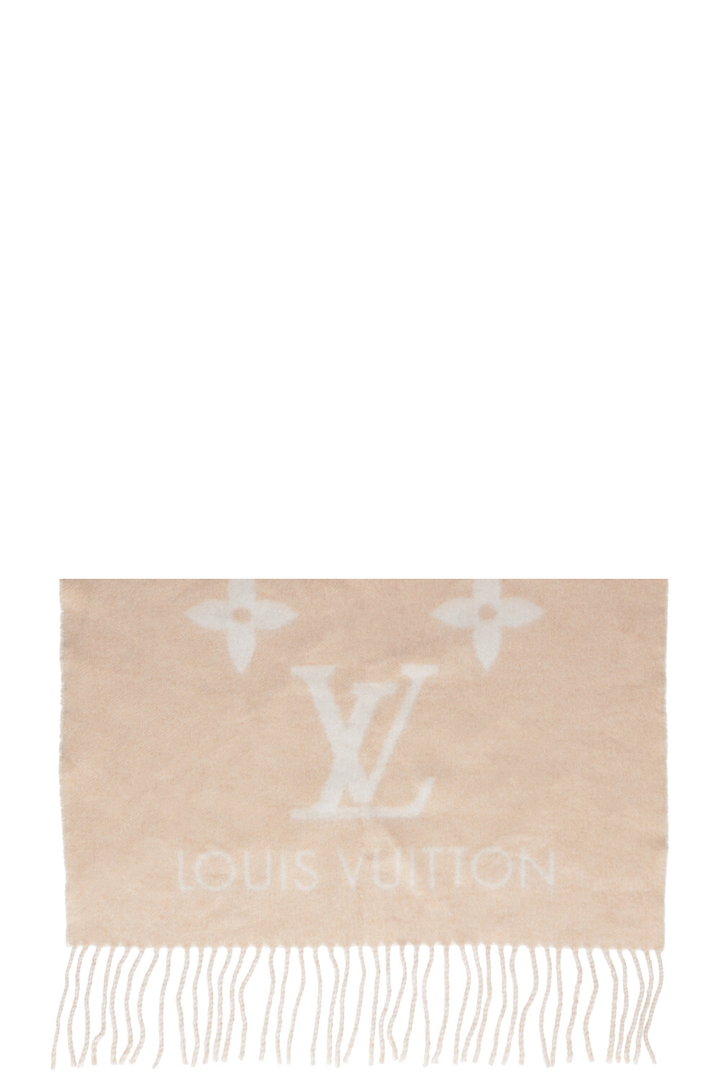 LOUIS VUITTON Scarf Cashmere Beige