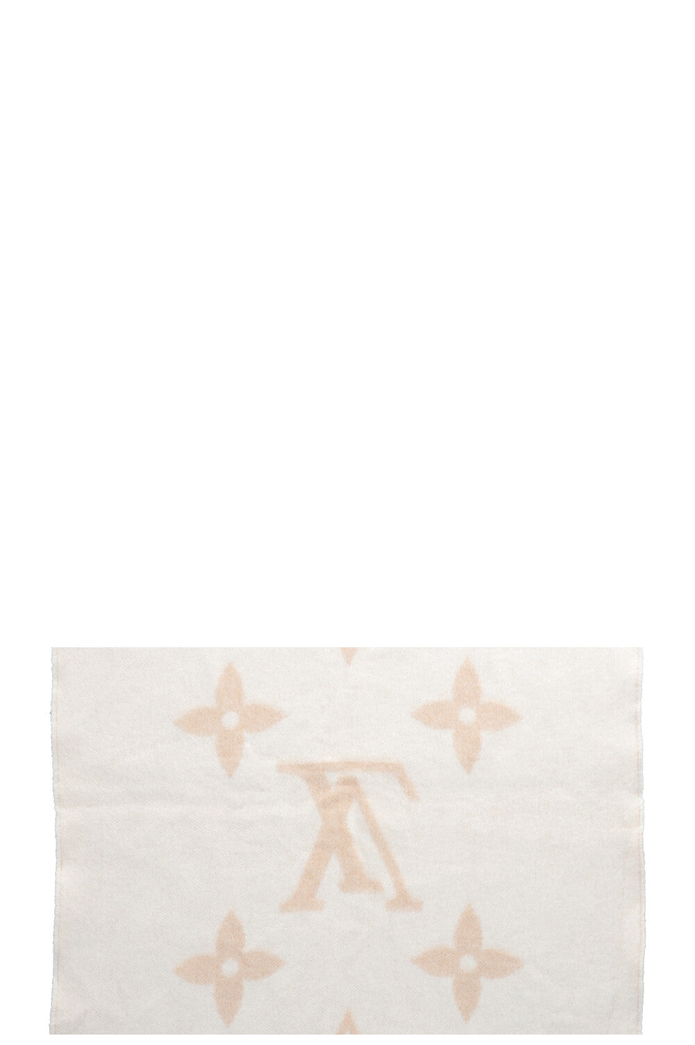 LOUIS VUITTON Scarf Cashmere Beige