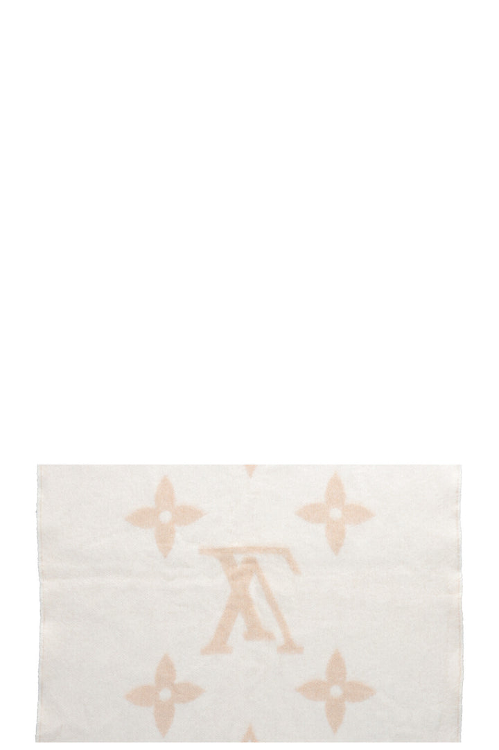LOUIS VUITTON Scarf Cashmere Beige