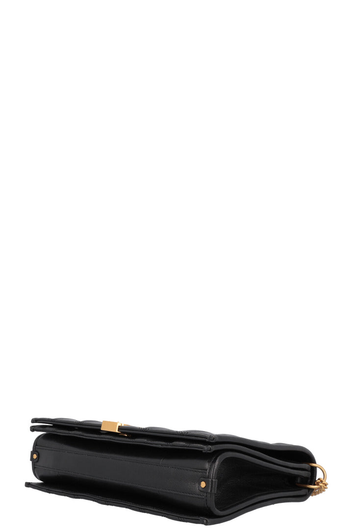 SAINT LAURENT Sac bandoulière Becky matelassé Noir