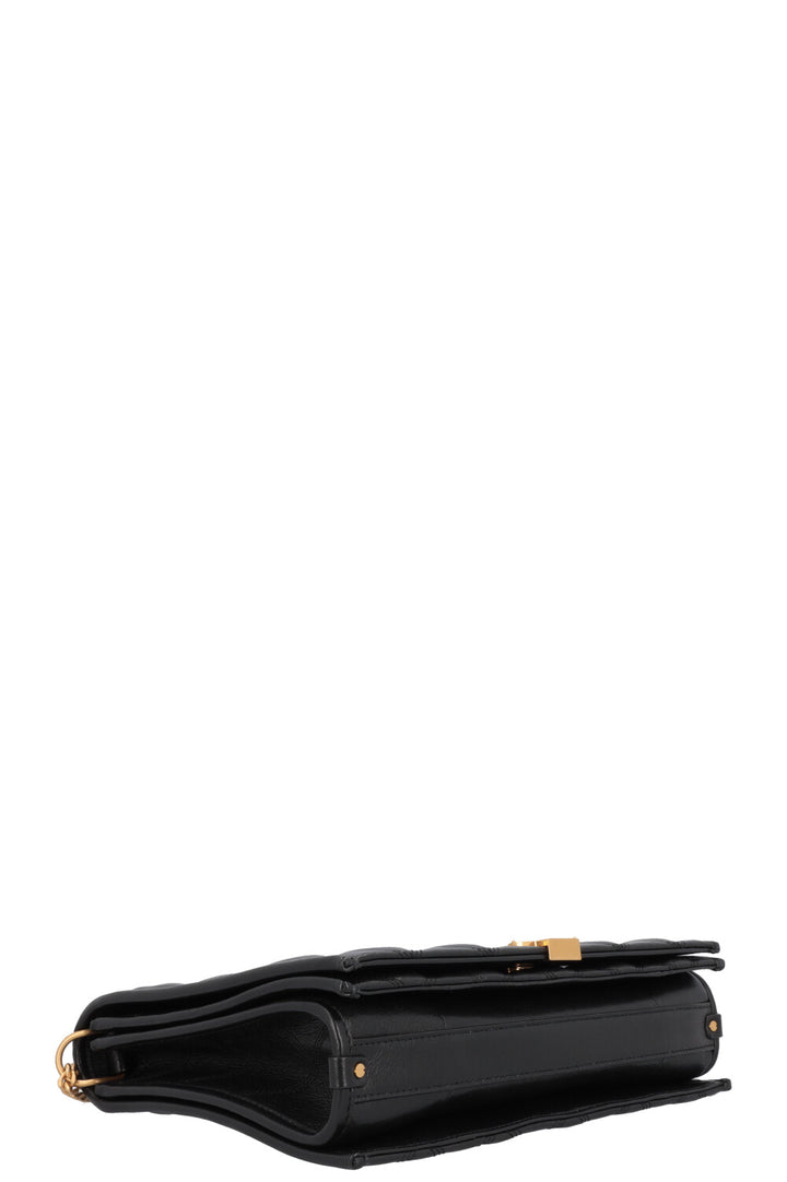 SAINT LAURENT Sac bandoulière Becky matelassé Noir