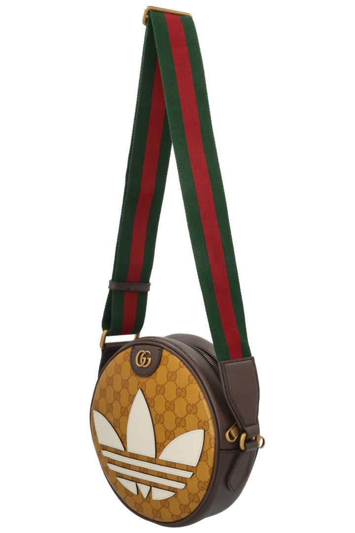 Sac bandoulière rond GUCCI x Adidas Ophidia jaune suprême