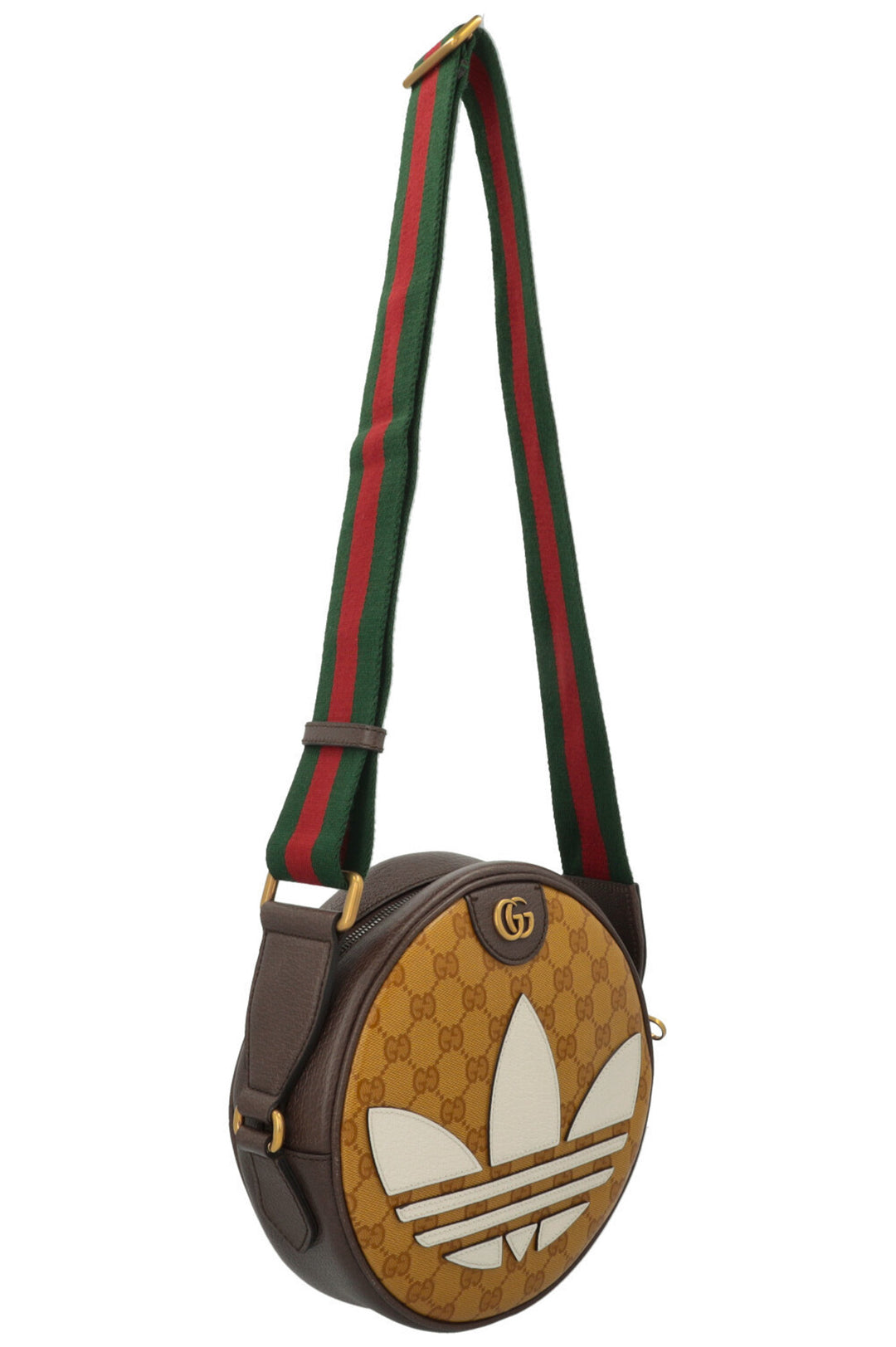 Sac bandoulière rond GUCCI x Adidas Ophidia jaune suprême