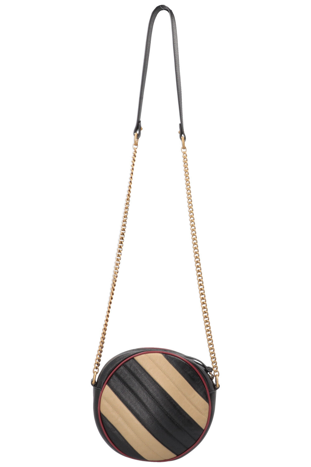 Sac bandoulière GUCCI Marmont rond rayé