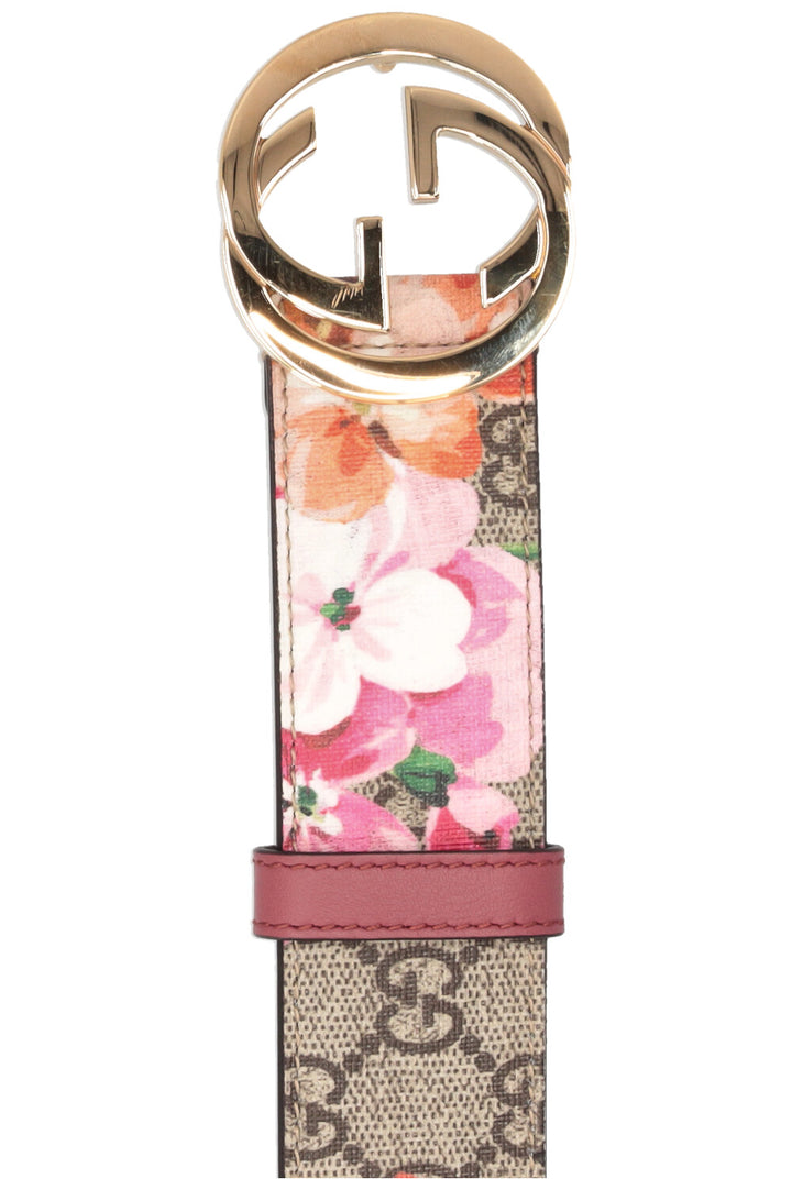 GUCCI Ceinture entrelacée GG Floral Suprême Toile