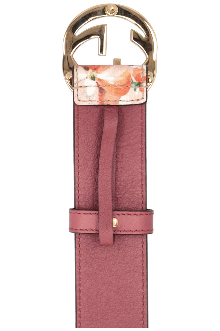 GUCCI Ceinture entrelacée GG Floral Suprême Toile