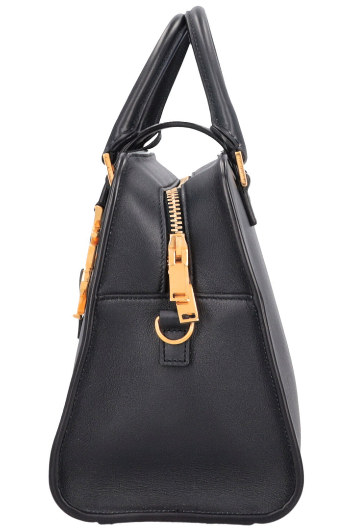 SAINT LAURENT Cabas Baby 2 Ways Top Handle Bag Navy