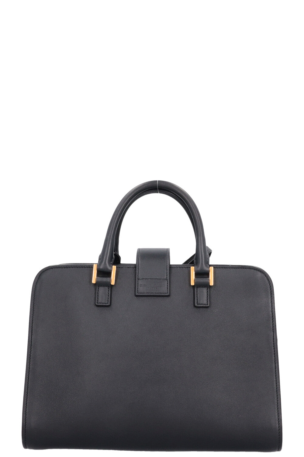 SAINT LAURENT Cabas Baby 2 Ways Top Handle Bag Navy