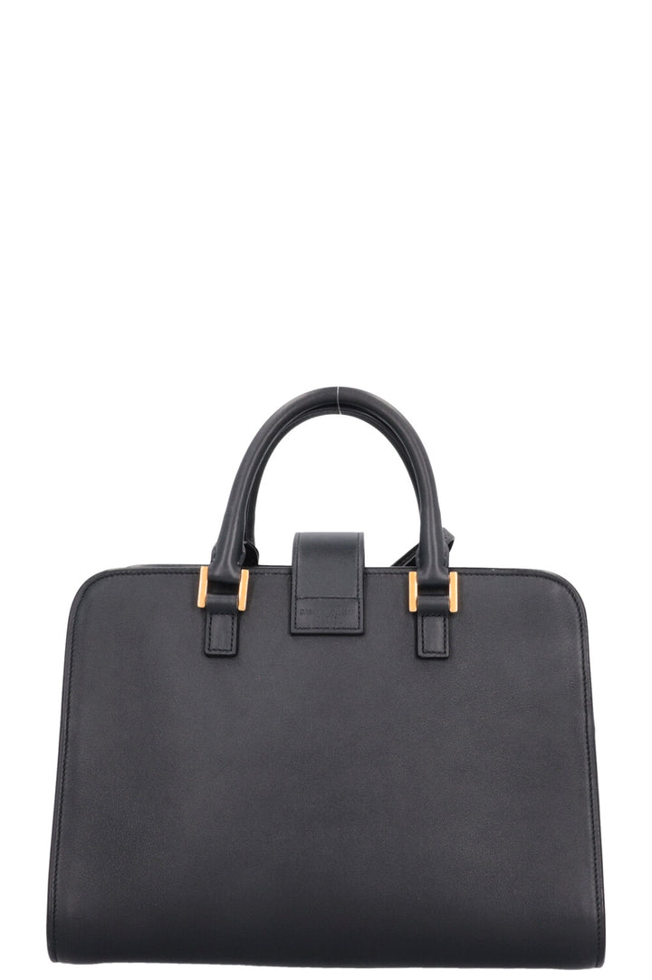 SAINT LAURENT Cabas Baby 2 Ways Top Handle Bag Navy