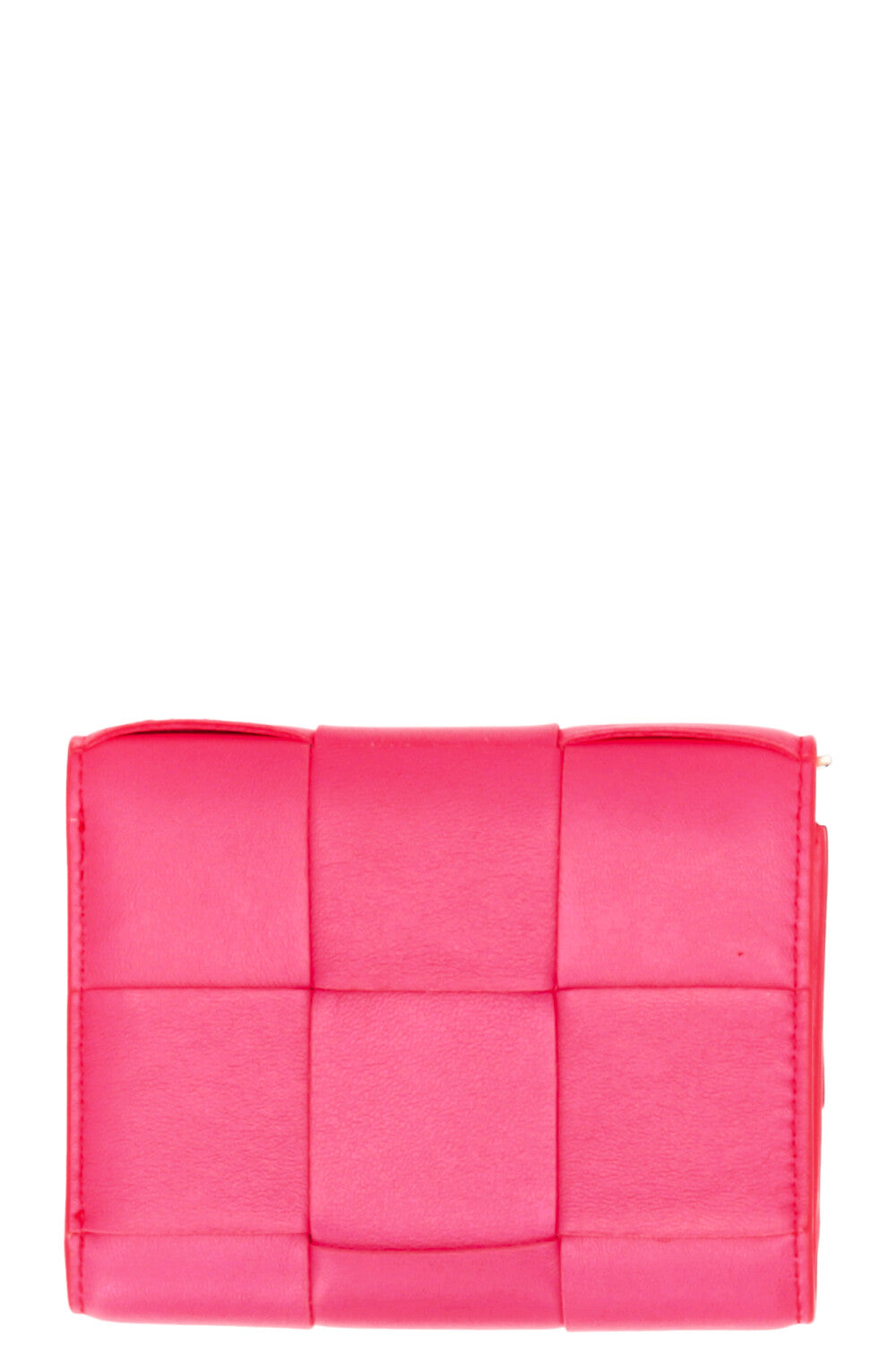 BOTTEGA VENETA Cassette Tri-Fold Wallet Small Pink