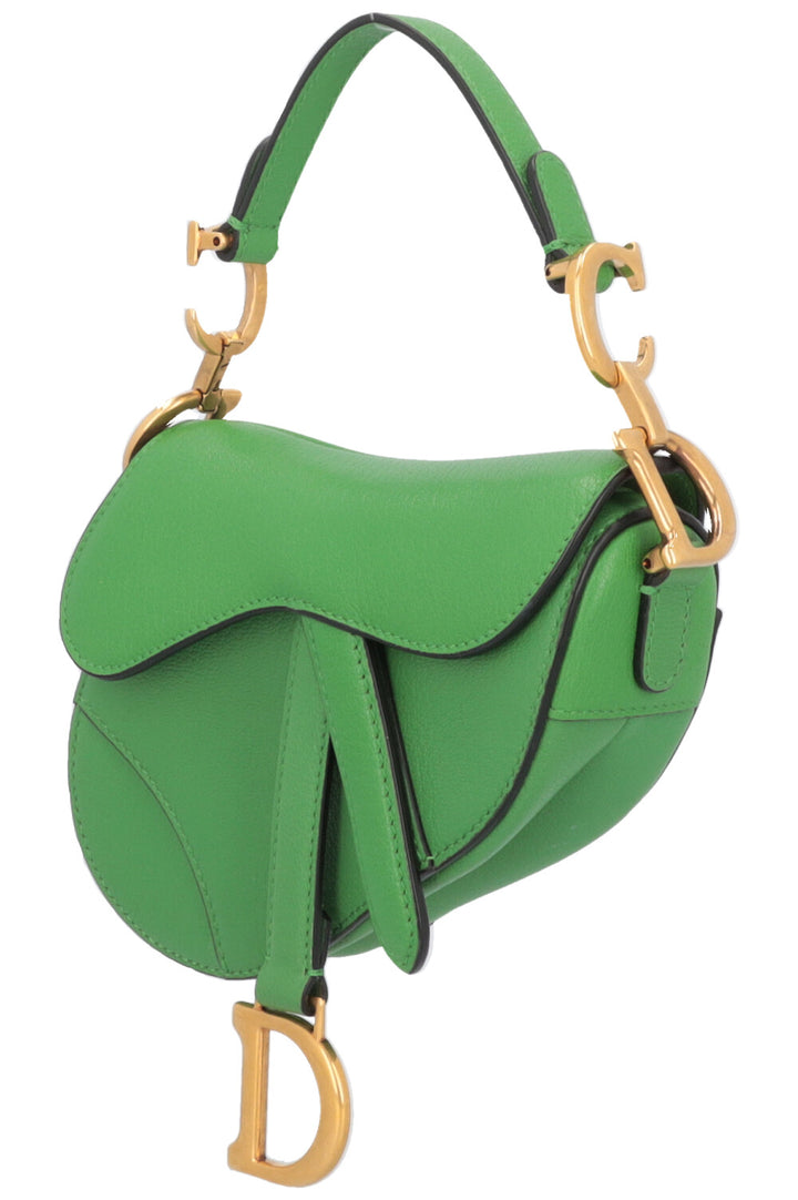 CHRISTIAN DIOR Micro Saddle Bag Green