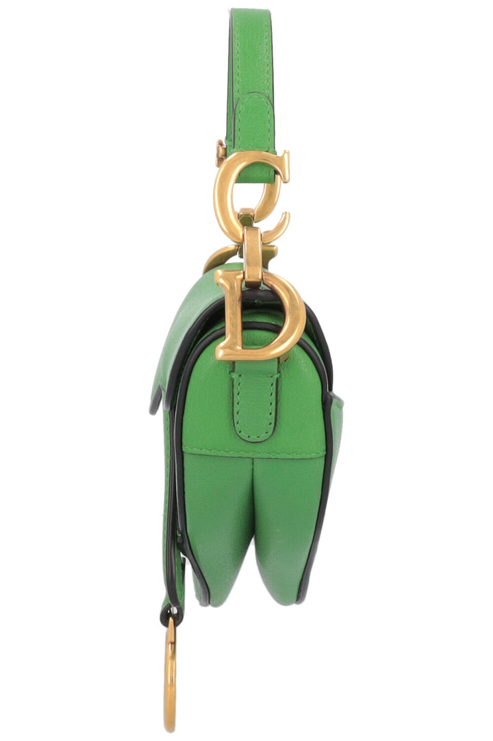 CHRISTIAN DIOR Micro Saddle Bag Green