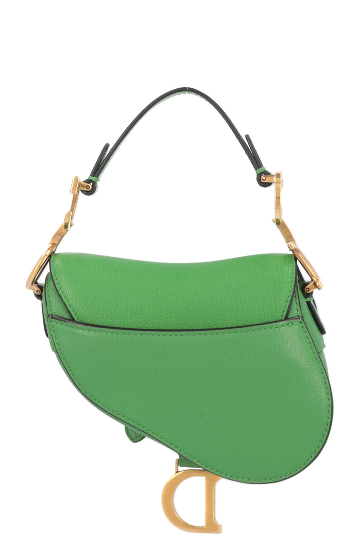 CHRISTIAN DIOR Micro Saddle Bag Green