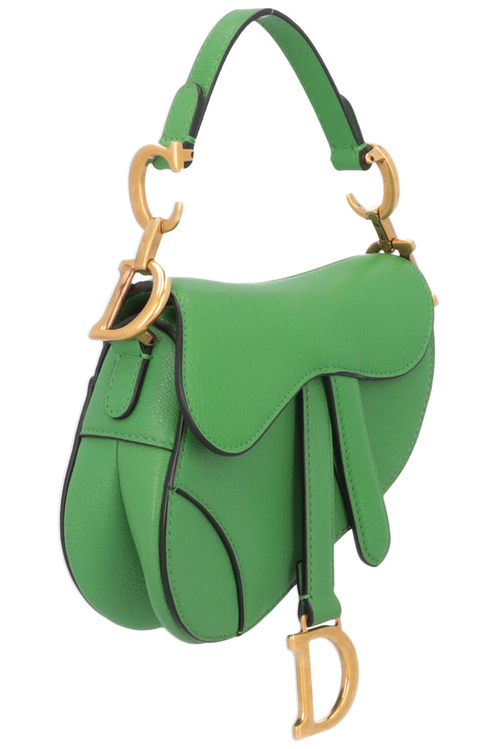CHRISTIAN DIOR Micro Saddle Bag Green