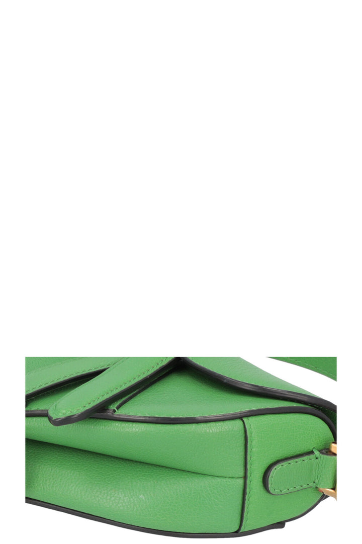 CHRISTIAN DIOR Micro Saddle Bag Green