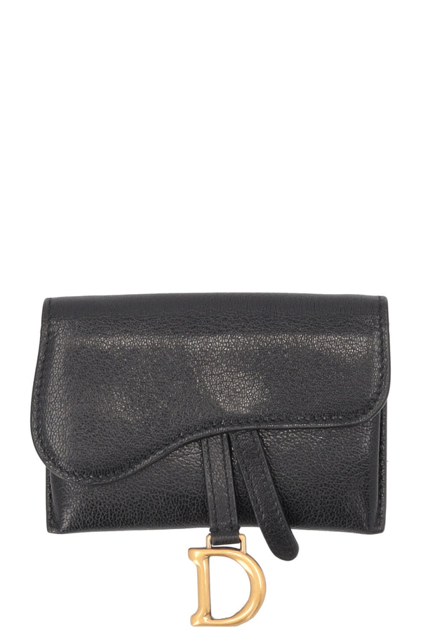 CHRISTIAN DIOR Nano Saddle Belt Pochette Black