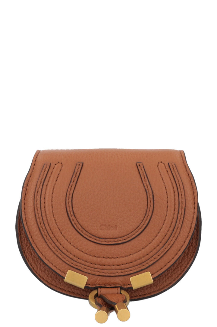 CHLOÉ Nano Marcie Crossbody Bag Leather Tan