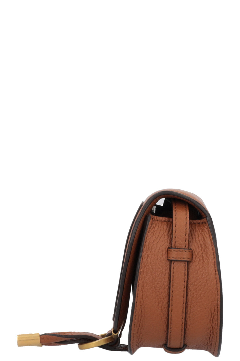 CHLOÉ Nano Marcie Crossbody Bag Leather Tan