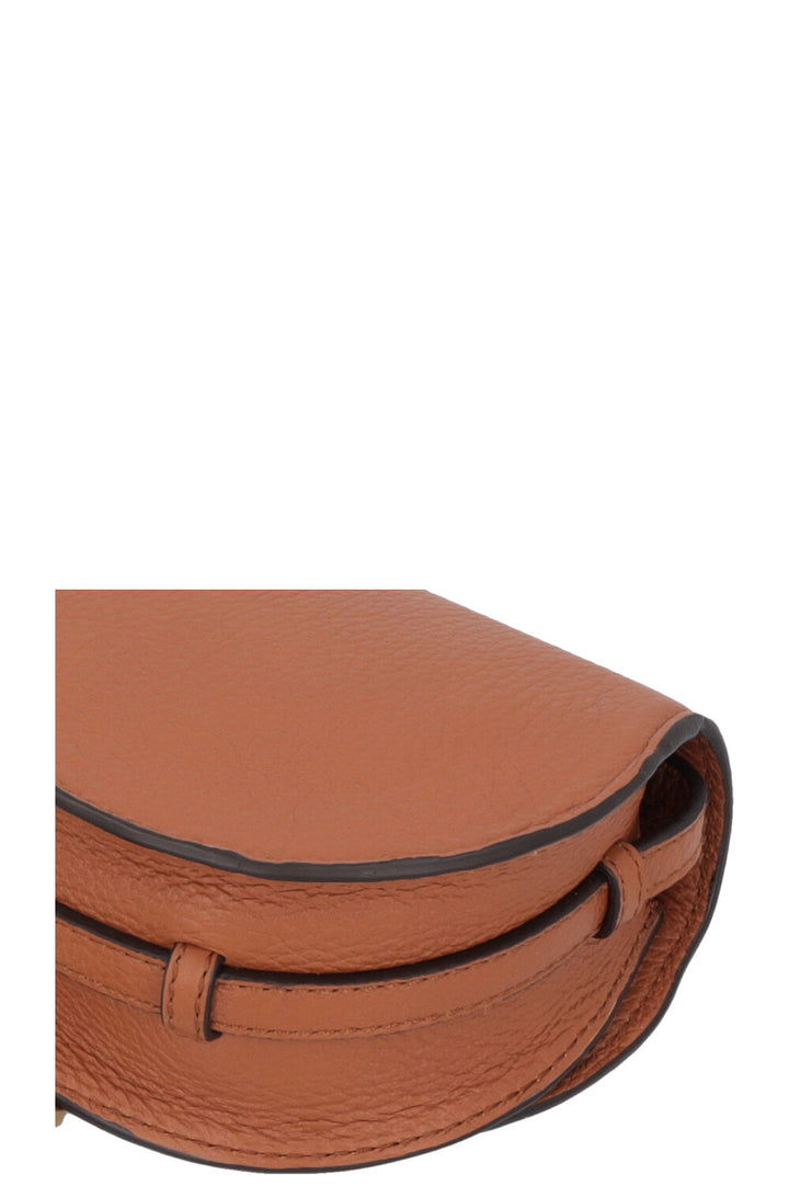 CHLOÉ Nano Marcie Crossbody Bag Leather Tan