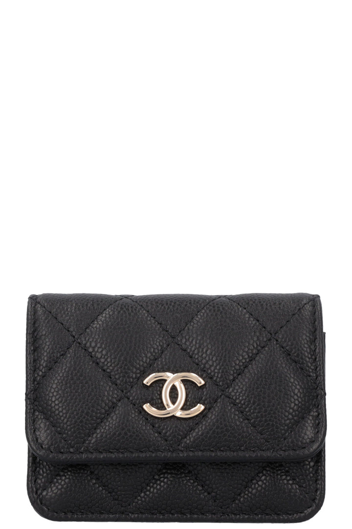CHANEL Micro Classic Flap Bag Black Caviar