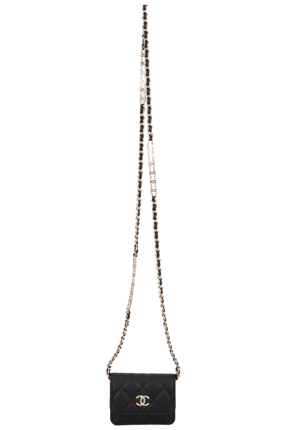 CHANEL Micro Classic Flap Bag Black Caviar