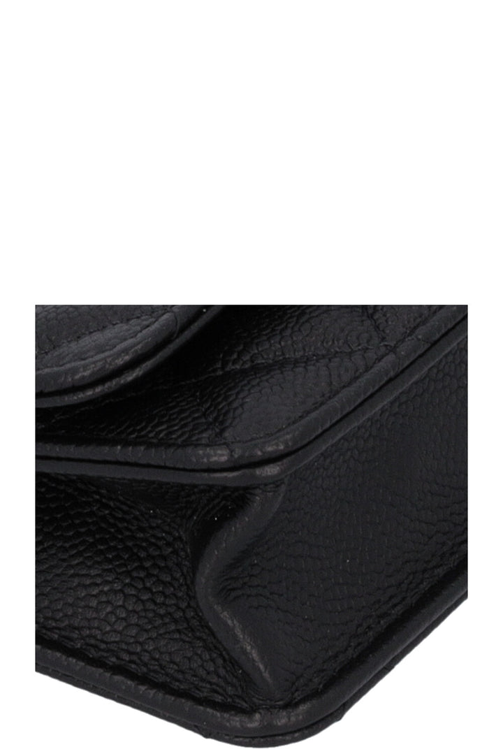 CHANEL Micro Classic Flap Bag Black Caviar
