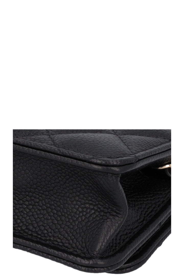 CHANEL Micro Classic Flap Bag Black Caviar