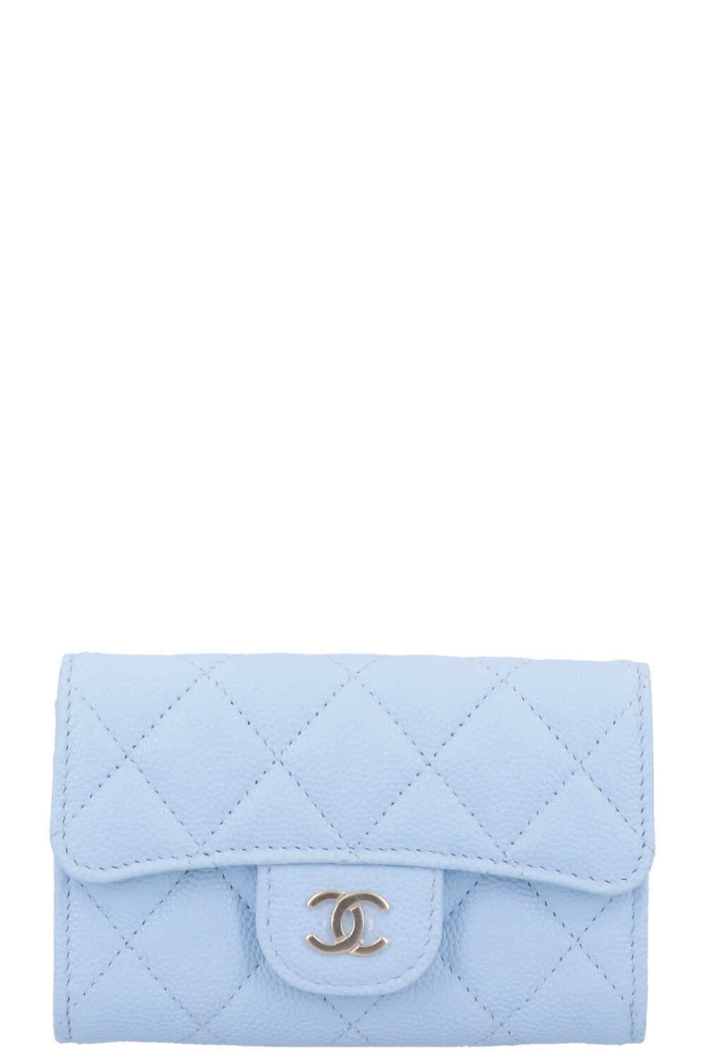 CHANEL Classic CC Wallet Blue Caviar