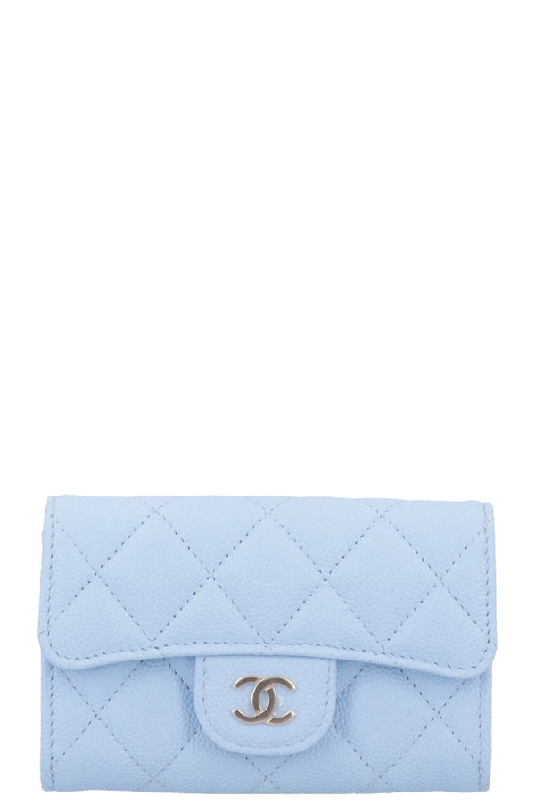 CHANEL Classic CC Wallet Blue Caviar