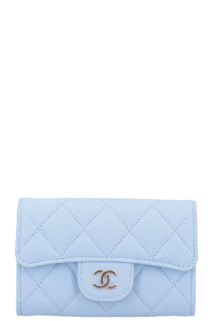 CHANEL Classic CC Wallet Blue Caviar