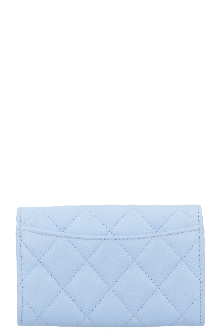 CHANEL Classic CC Wallet Blue Caviar